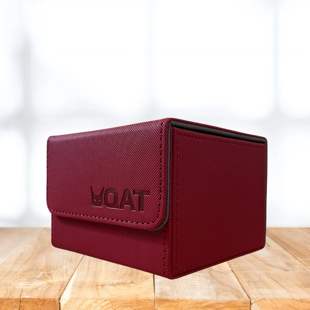 [QAT] Deck Box XL.  Holds 1x Mini Snap + 99 TRIPLE sleeved cards + Tokens.  Leather material and magnetic cover.