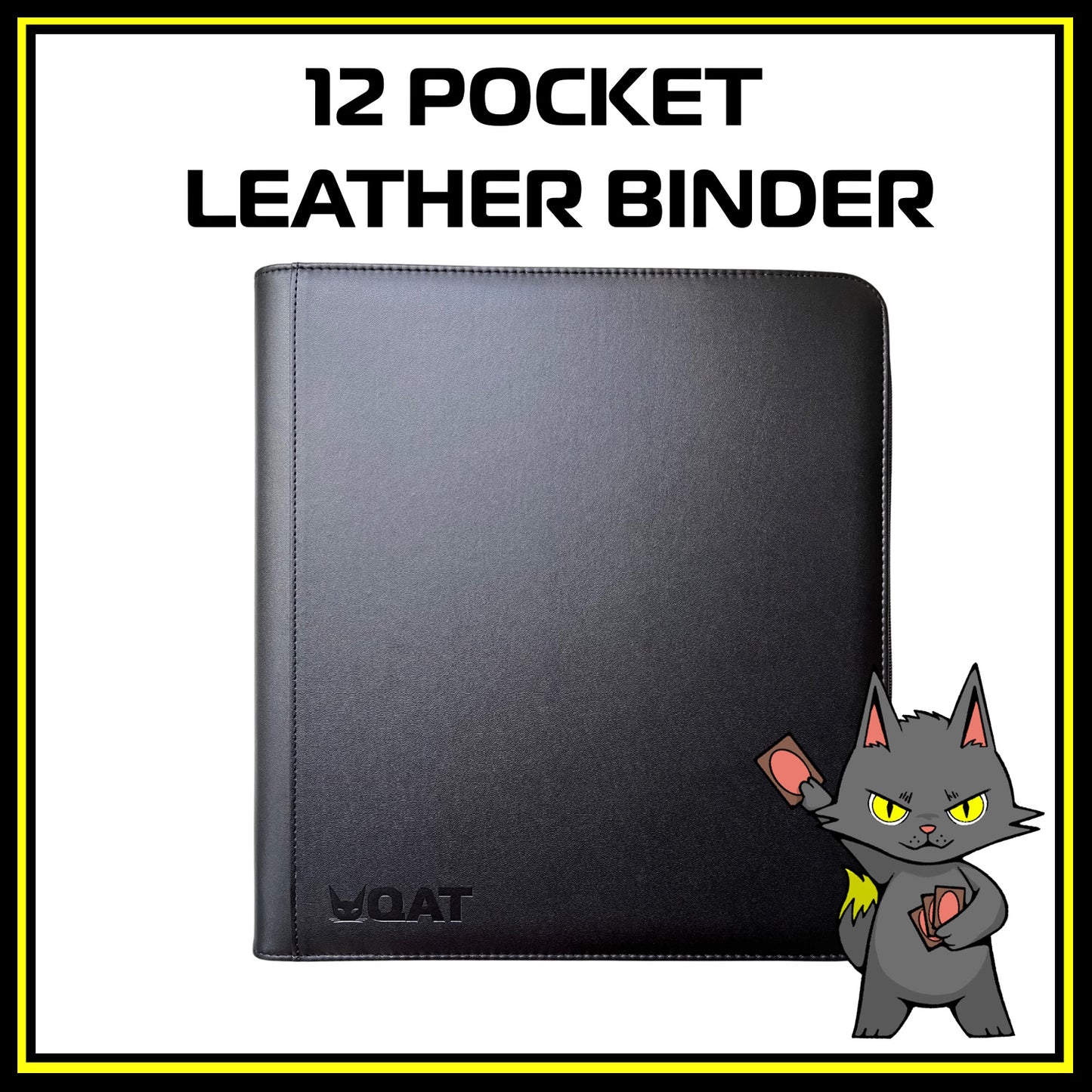 12 Pocket Leather Binder