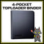 4 Pocket Toploader Binder