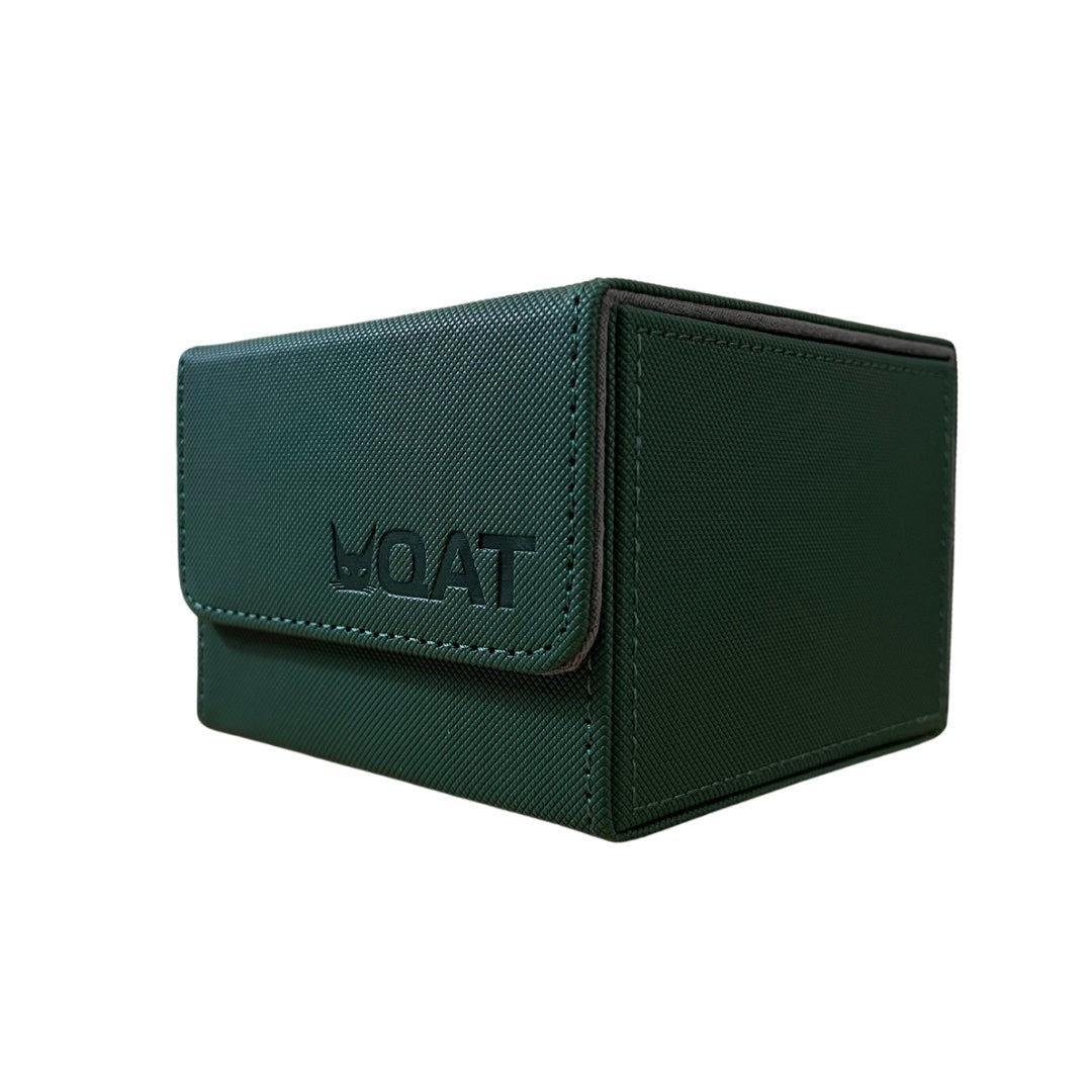 [QAT] Deck Box XL.  Holds 1x Mini Snap + 99 TRIPLE sleeved cards + Tokens.  Leather material and magnetic cover.