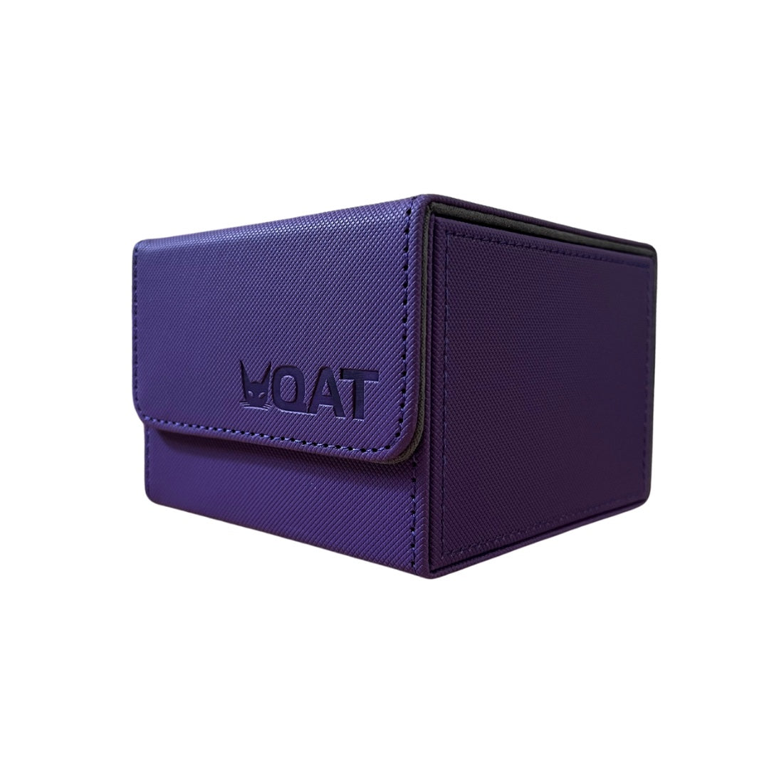 [QAT] Deck Box XL.  Holds 1x Mini Snap + 99 TRIPLE sleeved cards + Tokens.  Leather material and magnetic cover.