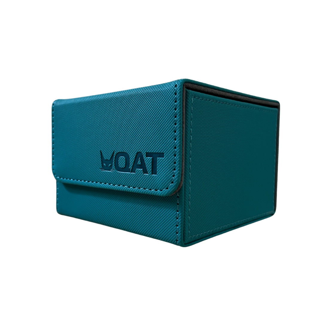 [QAT] Deck Box XL.  Holds 1x Mini Snap + 99 TRIPLE sleeved cards + Tokens.  Leather material and magnetic cover.